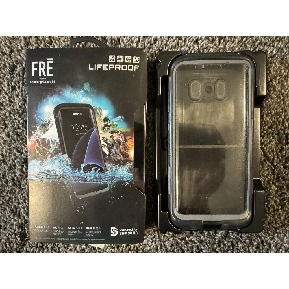 LifeProof FRĒ Waterproof Case for Samsung Galaxy S8 Black/Clear
